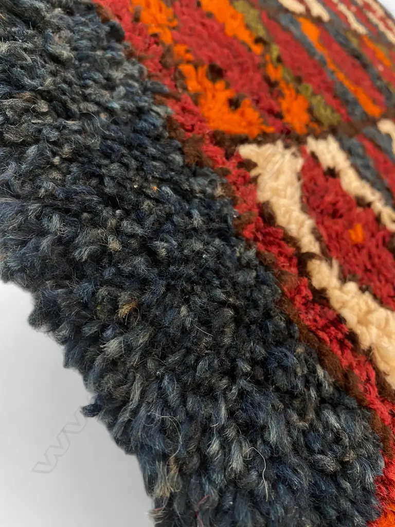 Uzbek/Gabbeh wool bearskin pile runner, Image 1++